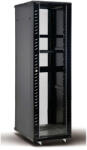  Шкаф 19" 42U 600x800mm, Стъклена врата, RAL9004 - x-20034 (x-20034)