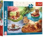 Trefl Trefl: Puzzle Cu capibare în cele patru anotimpuri - 300 de piese (23052) Puzzle