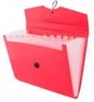 D. Rect Briefcase A4 12 compartments red D. RECT