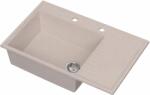 Ruvetti Axel 160 K gránit mosogató 79x50 cm bézs 3001AXK_BE160K_W (3001AXKBE160KW)
