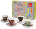 illy Art Collection Biennale 2024 порцеланови чаши за капучино с чинийки 4 x 160 мл