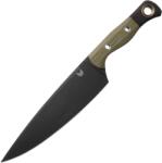 Benchmade 8" CHEF, FB, G10 CUTLERY, CPM-154, DLC, OD/BLK G10, GOLD RING