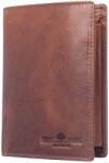 Greenburry Portofel barbati piele naturala maro 9 x 12.5 x 2 cm, Newport, Greenburry