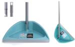 Magic Clean Premium Лопатка Premium с гумен ръб и сгъваема дръжка, Aquamarine (HMAX016)