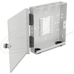 Delock Optikai szálas fali doboz 4 x SC Simplex vagy LC Duplex adapterhez, fémburkolatos (90716)