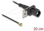 Delock Antenna kábel FAKRA A apa - MHF I apa 1, 13 - 20 cm 1 előrelyukasztott nyílással (90728)