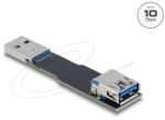 Delock USB 10 Gbps adapter USB A-típusú aljzat dugós csatlakozó, egyenes kialakítású (67420)