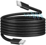LogiLink USB 2.0 Type-C kábel, C/M - C/M, mágneses, 100W, nejlon, fekete, 1 m (CU0231)