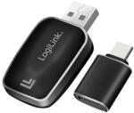 LogiLink Vezeték nélküli BT 5.0 autós adapter CarPlay és Android Auto funkciókhoz, USB-A + USB-C, fekete (BT0076) - dellaprint