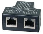 LogiLink Kábelmegosztó adapter 1x RJ45 anya - 2x RJ45 anya, 10/100BT (MP0137)