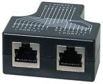 LogiLink Kábelmegosztó adapter 1x RJ45 aljzat 2x RJ45 aljzathoz, 1: 1 párhuzamos (MP0138)