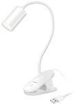 LogiLink LED csíptetős lámpa, 4000 K, 200 lm, 360 -ban forgatható nyak, 3 fényerőszint, érintésvezérlés, fehér (LED024)