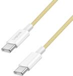 LogiLink USB 2.0 Type-C kábel, C/M - C/M, 480 Mbps, 60W, nejlon, sárga, 1, 5 m (CU0354) - dellaprint