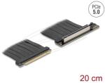 Delock PCI Expressz riser kártya 5.0 x16 apa - x16 szlot kábellel 20 cm (81289)