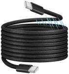 LogiLink USB 2.0 Type-C kábel, C/M - C/M, mágneses, 100W, nejlon, fekete, 1, 5 m (CU0232) - dellaprint