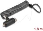 Navilock Laptop biztonsági tekercselt kábel A-típusú USB csatlakozókhoz kulcsos zárral (20917)