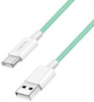 LogiLink USB 2.0 Type-C kábel, C/M - A/M, 480 Mbps, 60W, nejlon, zöld, 0, 5 m (CU0326) - dellaprint