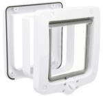 TRIXIE Usa batanta pentru pisici Trixie 4-Way Alba cu Tunel 20 x 22 cm