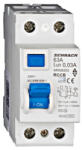 Schrack Hibaáram kapcsoló AMPARO 10kA 63A, 2 pólusú, 30mA, AC - AR006203 (AR006203)