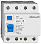 Schrack Hibaáram kapcsoló AMPARO 10kA 63A, 4 pólusú, 30mA - AR056103 (AR056103)