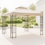 ProGarden 3 x 3 m-es stabil acélvázas pavilon, magasság 2, 7 m, 160g/m2, beige (FF5000010)
