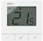ENGO Termostat ambient ENGO E25, programabil, fara fir, alb, conectivitate ZigBee 3.0. 5 ani garantie (ENGE25-230W)
