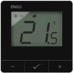 ENGO Termostat ambient ENGO E25, programabil, fara fir, negru, conectivitate ZigBee 3.0. 5 ani garantie (ENGE25-230B) - vivoza