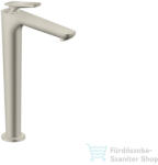 Hansgrohe AXOR CITTERIO C 250 hidegindításos, magasított mosdó csaptelep négyszög metszéses fogantyúval, nem zárható leeresztővel, rozsdamentes acél hatású 49051800 (49051800)