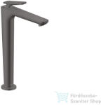 Hansgrohe AXOR CITTERIO C 250 hidegindításos, magasított mosdó csaptelep nem zárható leeresztővel, szálcsiszolt fekete króm 49050340 (49050340)