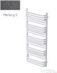 Radeco COMO 3 1240x530 törölközőszárítós radiátor, MERKURY 5 (metál sötétszürke) színben (Radeco_COMO_3_MERKURY5)