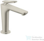 Hansgrohe AXOR CITTERIO C 125 hidegindításos mosdó csaptelep négyszög metszéses fogantyúval, nem zárható leeresztővel, rozsdamentes acél hatású 49041800 (49041800)