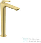 Hansgrohe AXOR CITTERIO C 250 hidegindításos, magasított mosdó csaptelep nem zárható leeresztővel, szálcsiszolt sárgaréz 49050950 (49050950)