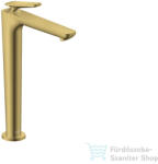 Hansgrohe AXOR CITTERIO C 250 hidegindításos, magasított mosdó csaptelep nem zárható leeresztővel, polírozott arany hatású 49050990 (49050990)