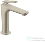 Hansgrohe AXOR CITTERIO C 125 hidegindításos mosdó csaptelep négyszög metszéses fogantyúval, nem zárható leeresztővel, szálcsiszolt nikkel 49041820 (49041820)