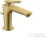 Hansgrohe AXOR CITTERIO C 90 hidegindításos mosdó csaptelep négyszög metszéses fogantyúval, automata leeresztővel, polírozott arany hatású 49011990 (49011990)