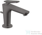 Hansgrohe AXOR CITTERIO C 90 hidegindításos mosdó csaptelep négyszög metszéses fogantyúval, automata leeresztővel, szálcsiszolt fekete króm 49011340 (49011340)