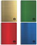 DACO Caiet A4, 80 file cu spira, hartie ivory 70 g/mp, coperta plastic, Daco (CT483DR)
