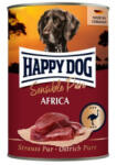 Happy Dog pur konzerv strucc ízesítésű nedves állateledel felnőtt kutyák számára 6x400 g - falatozoo