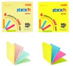 Hopax Notes adeziv 76x76 mm, 100 file, Magic Stick'n - 4 culori (HO-21574)