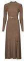 KARL LAGERFELD Hosszú ruhák LSLV BUCKLE BELT KNIT DRESS Bézs EU M