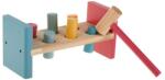 Jumbo Jucărie din lemn Banc cu forme colorate și ciocan Jumbo, 22x9x10 cm (1252981)