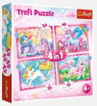 Jumbo Puzzle Jumbo Unicorni 4 în 1 (1267294)