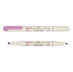 Zebra Szövegkiemelő ZEBRA kétvégű MILDLINER vágotthegy 4mm - filchegy 1, 4mm Warm Magenta (78270)