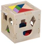 Jumbo Jucărie sortator din lemn pentru bebeluși Jumbo, 14x14x14 cm (1214437)