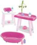 Jumbo Set de joacă îngrijire bebeluși Jumbo, cu 10 accesorii (1256877) Scaun de masa bebelusi, inaltator
