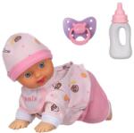 Jumbo Papușă bebeluș Jumbo care merge de-a busuița, cu biberon și suzetă, 24 cm (1214239)