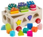 Jumbo Jucărie sortator din lemn Jumbo, vehicul cu forme, 21.5x13.5x13 cm (1253798)
