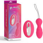 M-mello Dual Play Dildó 10 módos rezgés távirányítóval 10 cm fekete
