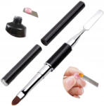 PAZYOU Ecset spatula 2in1 akrilgél polygel hosszabbító ecset (manicure pedicure)