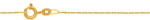 Bebe Gold Lant din Aur 14K, lungime 42cm, model Criss-Cross Chain 0.7 mm, inchidere cu Spring Ring